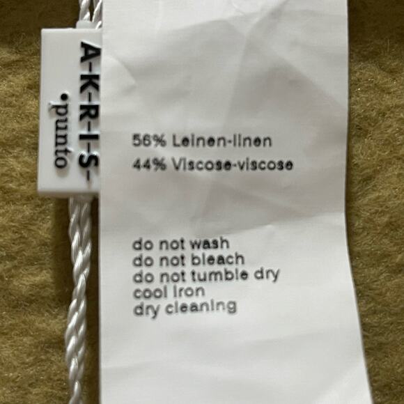 NWT Akris Punto Ruffled Linen Blend Open Front Cardigan Size 4 - Picture 3 of 8